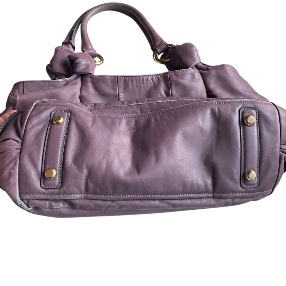 MARC JACOBS “Mercer” Leather Satchel Shoulder Bag Lavender - Picture 3 of 11